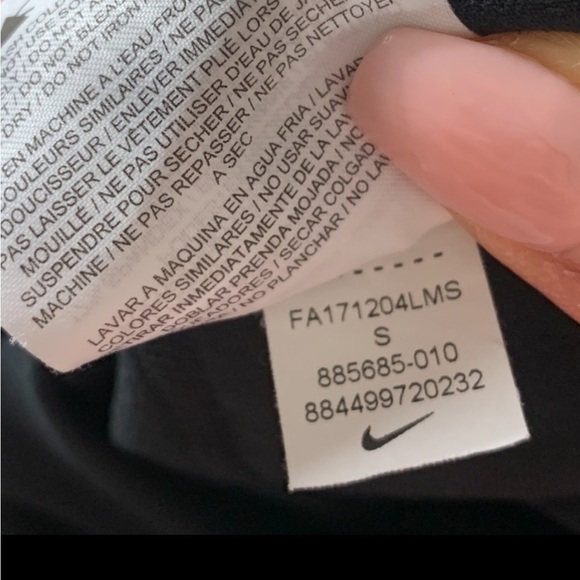 Nike Power Legend Mid Rise Black Training Crop Legging - Picture 8 of 12